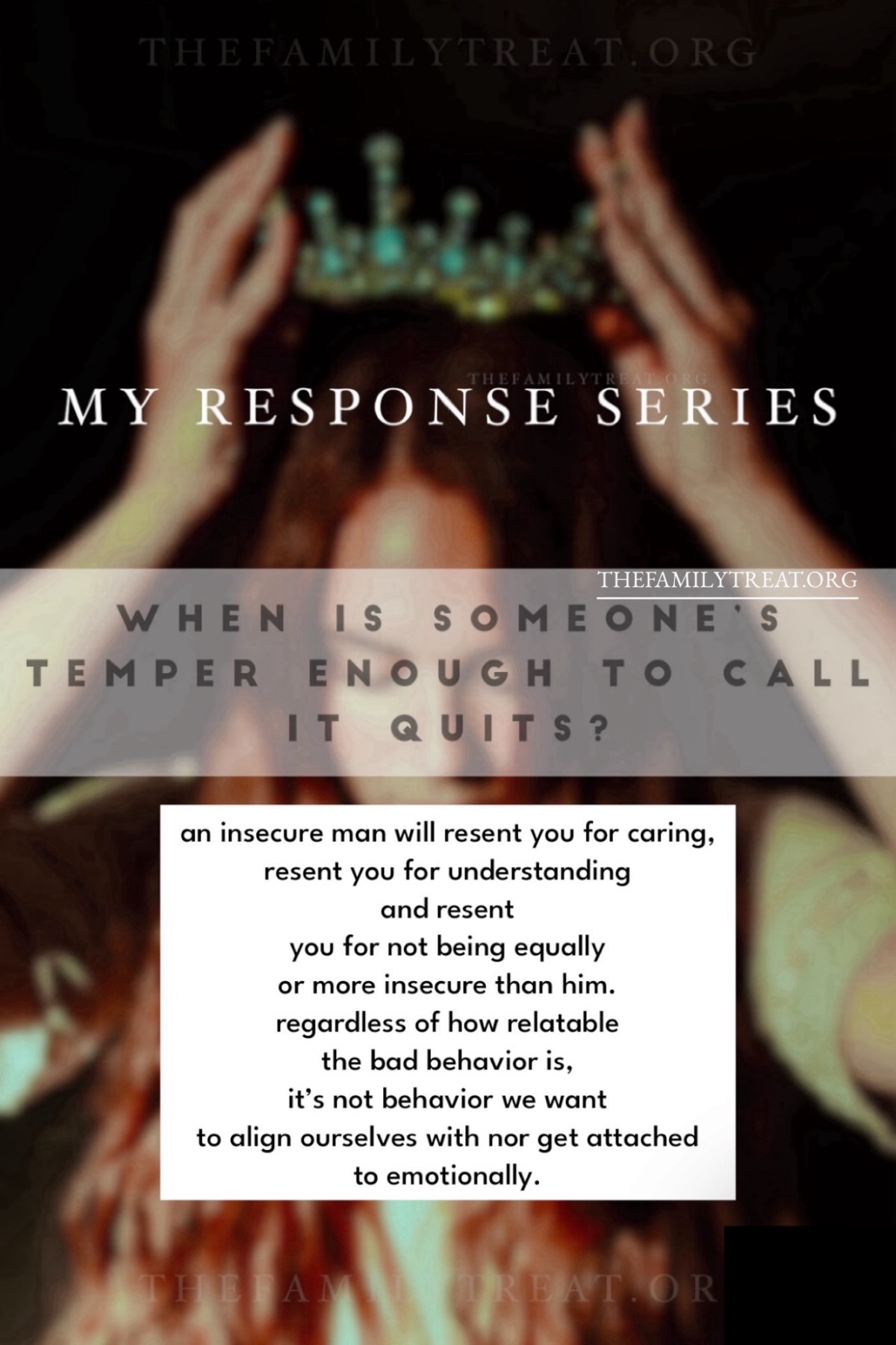 My Response Series | When is Someone’s Temper Enough to Call it&nbsp;Quits?